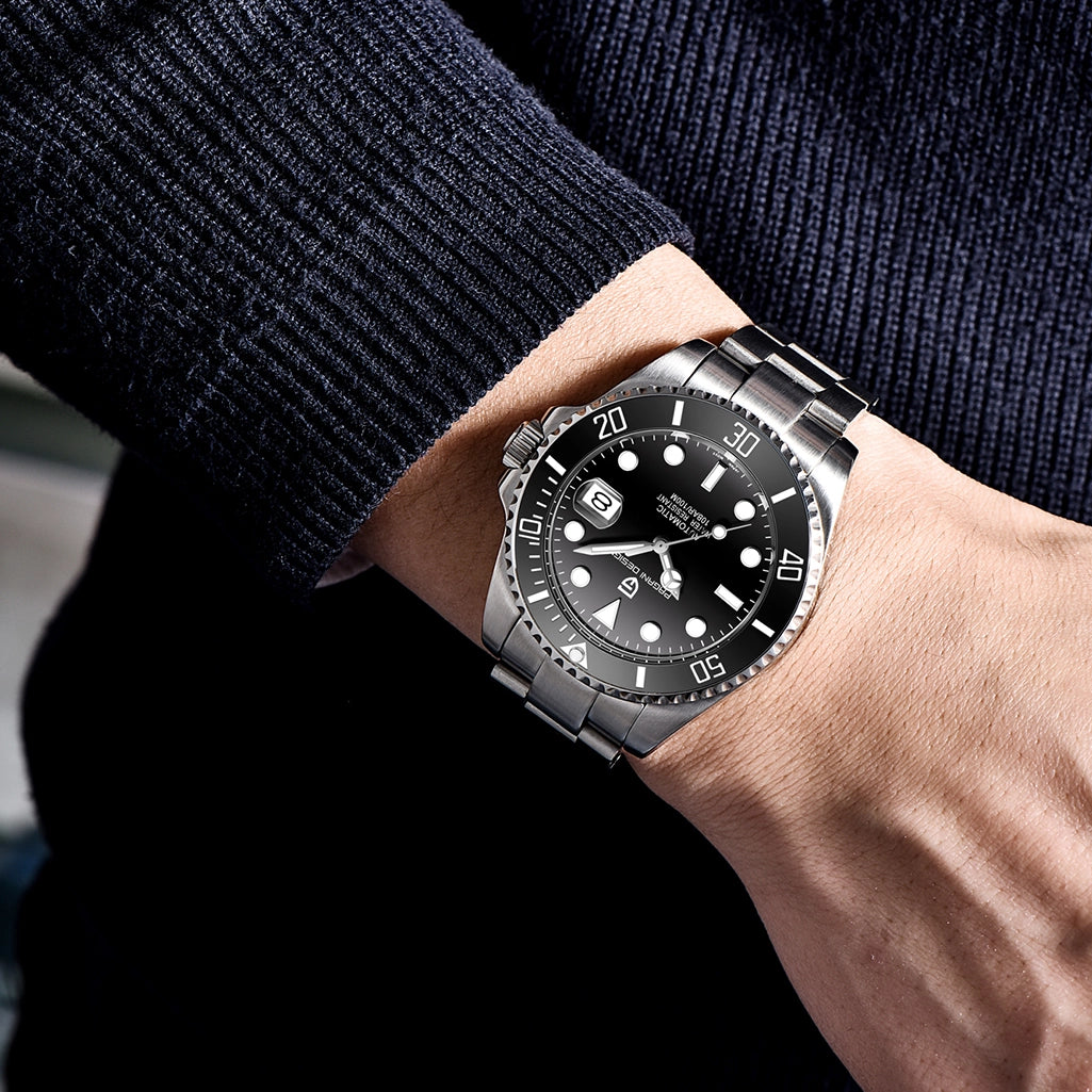 Pagani Design PD-1639 Automatisk Dykkerklokke Svart