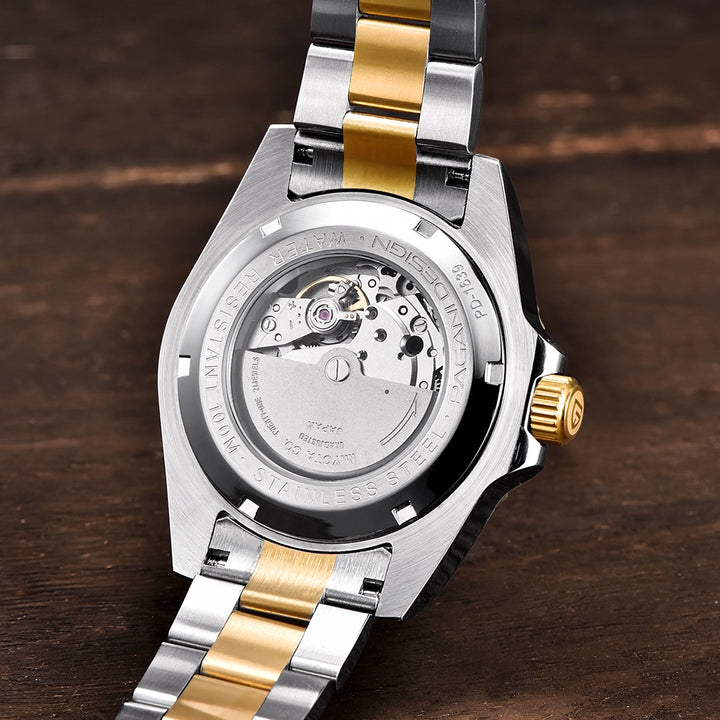 Pagani Design PD-1639 Automatisk Dykkerklokke Gull-Blå