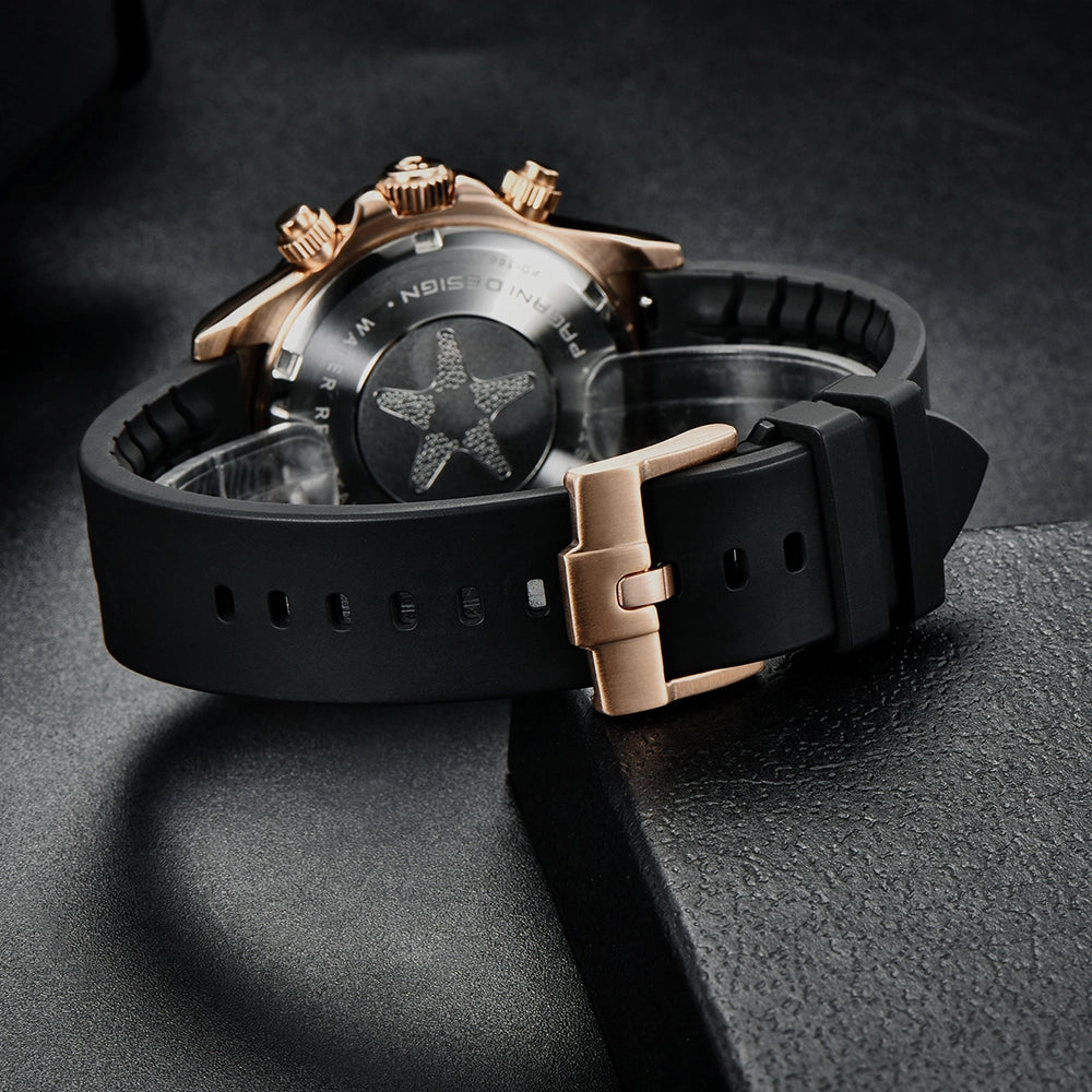 Pagani Design PD-1664 Meca-kvarts Sportsklokke Rosegull