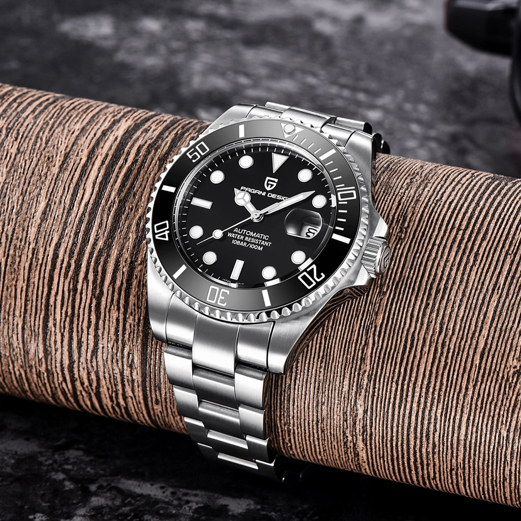 Pagani Design PD-1639 Automatisk Dykkerklokke Svart