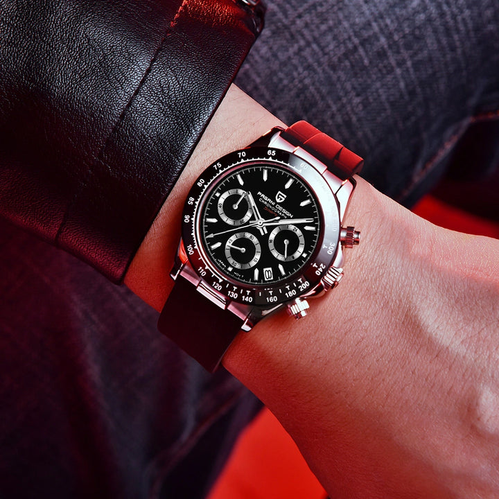 Pagani Design PD-1664 Meca-kvarts Sportsklokke Svart