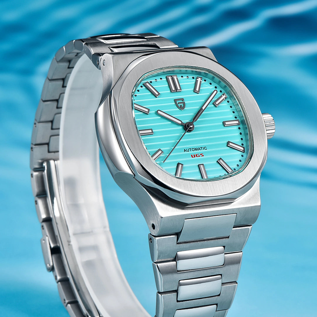 Pagani Design PD-1728 Automatisk Sportsklokke Herreur Tiffany Blå