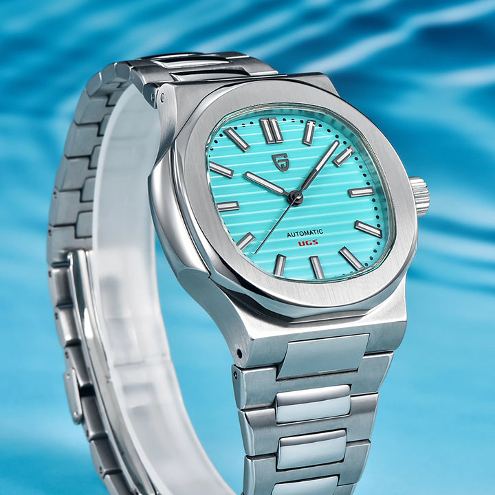 Pagani Design PD-1728 Automatisk Sportsklokke Herreur Tiffany Blå