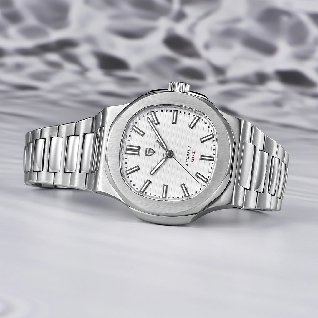 Pagani Design PD-1728 Automatisk Sportsklokke Herreur Hvit