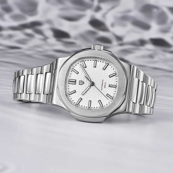 Pagani Design PD-1728 Automatisk Sportsklokke Herreur Hvit