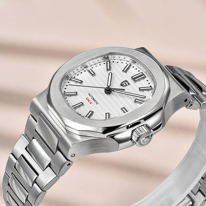 Pagani Design PD-1728 Automatisk Sportsklokke Herreur Hvit